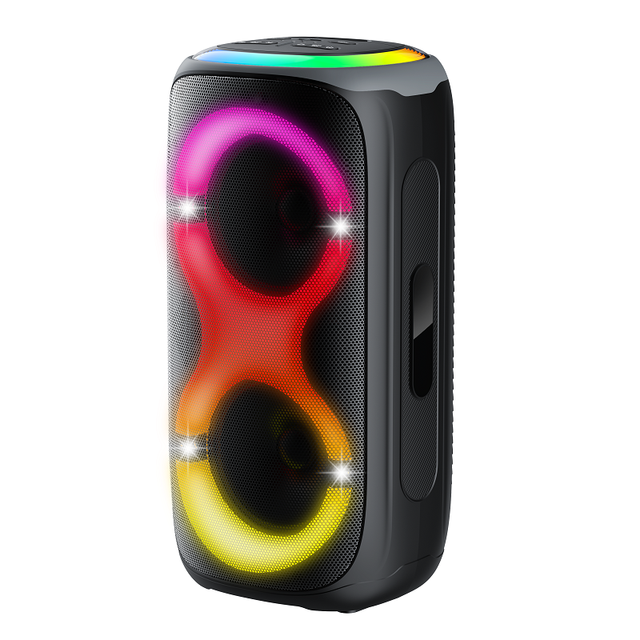 2026 New 80W High Power Portable Blue Tooth Speaker Outdoor Bass Speaker with Karaoke Party Lights for Garden BBQ Pool Party