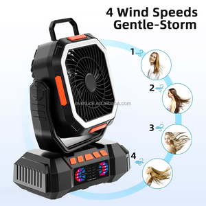 Productos Más Vendidos, Ventilador de Escritorio Portátil Recargable Multifunción de 40000 mAh con Lámpara, Ventilador Personalizado para Camping - Product Image 3