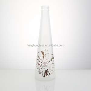 Tùy Chỉnh Frosted Rõ Ràng 230Ml 330Ml 11Oz Thủy Tinh Nước Khoáng Chai Hình Dạng Hình Nón Uống Rượu Vodka Chai Với Vít Nắp - Product Image 6