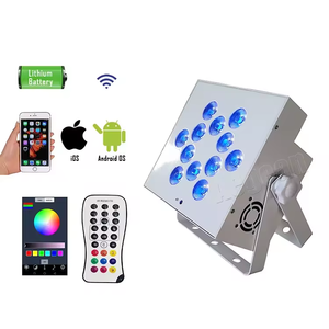 Nouveau 12X15W Rgbwa Uv 6In1 Wifi Sans Fil Batterie Led Par Uplight pour Mariage <span class=keywords><strong>Discothèque</strong></span> - Product Image 1