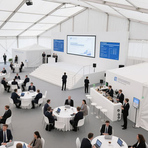 Tente d'exposition en alliage d'aluminium <span class=keywords><strong>pas</strong></span> chère, grande tente événementielle extérieure imperméable, tente publicitaire à vendre - Product Image 3