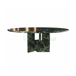 Newstar tavoli personalizzati in marmo naturale <span class=keywords><strong>tavolo</strong></span> da pranzo Hotel mobili italiano modernista rotondo Nero Marquina marmo <span class=keywords><strong>tavolo</strong></span> da pranzo - Product Image 1