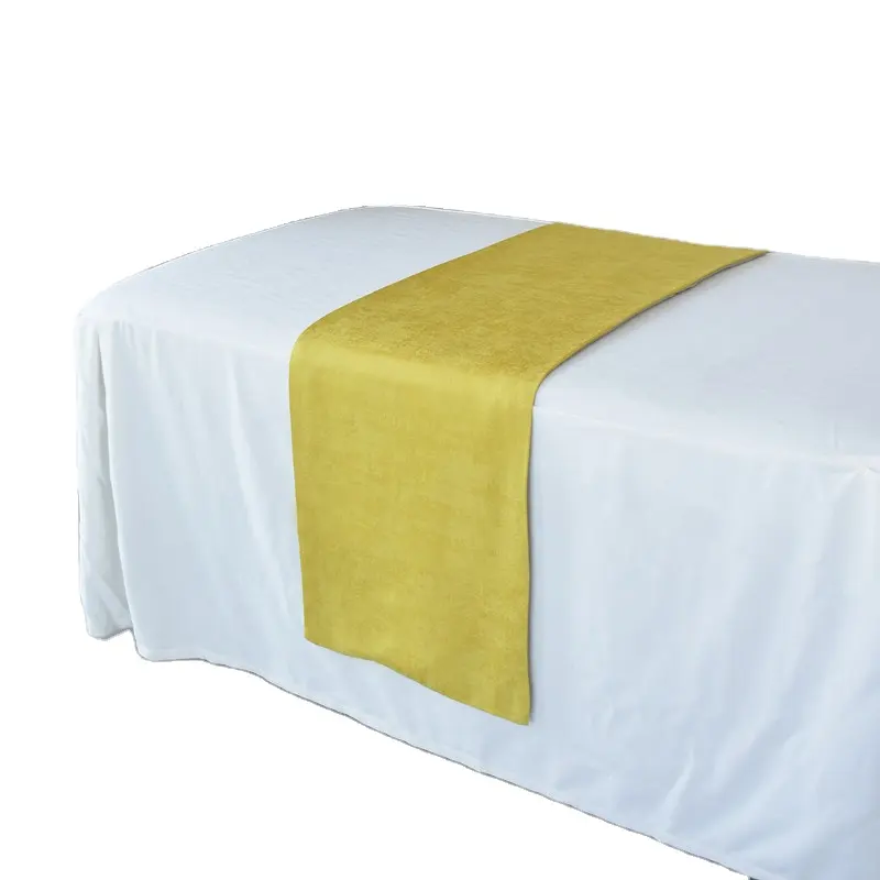 High-End-Massage bett Flagge Schönheits salon Bett läufer einfache Farbe Hotel Tischdecke
