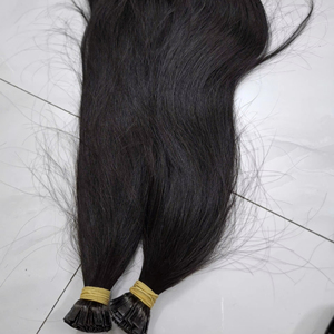 ผมต่อแบบ I-Tip ขายส่ง ผมแท้ธรรมชาติ ผมต่อแบบ I-Tip  แบบ Double Drawn  ผมเวอร์จิ้นเคราตินแท้  ผมแท้สีธรรมชาติ - Product Image 1