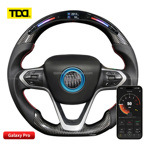 Volante deportivo TDD LED de fibra de carbono para BMW i8, volante personalizado de fibra de carbono genuina - Product Image 2