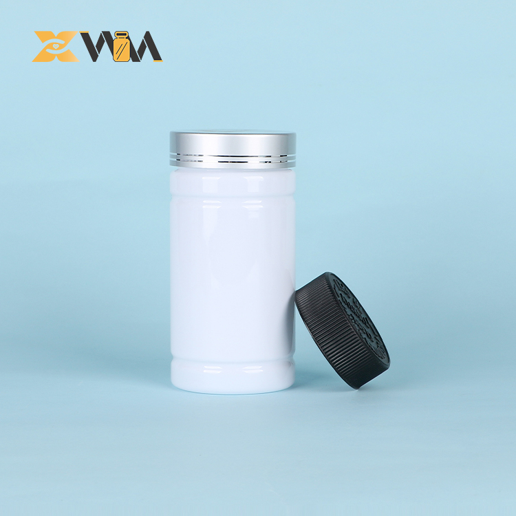 Medical Grade White PET Jar 100-250ml 37mm Neck with Induction Seal for Vitamin & Supplement Packaging