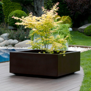 Idées de <span class=keywords><strong>jardin</strong></span> <span class=keywords><strong>aménagement</strong></span> paysager extérieur grande boîte de jardinière de légumes en métal plantation surélevée en acier lits de <span class=keywords><strong>jardin</strong></span> - Product Image 2