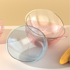 <span class=keywords><strong>Panier</strong></span> de lavage de riz en maille translucide flexible pour <span class=keywords><strong>petit</strong></span> outil de cuisine pour passoire à pâtes - Product Image 4