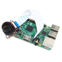 5MP OV5647 modul kamera Fisheye, sudut lebar 175 derajat dengan IR-CUT untuk Raspberry Pi 3B + 4B