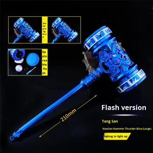 DL Anime périphérique Tang San Thunderbolt clignotant Haotian marteau grand 21CM métal coulée gravé modèle d'arme pour anniversaire - Product Image 5