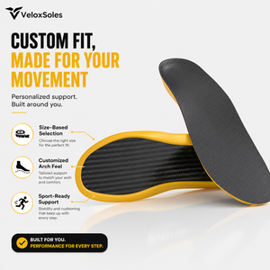 Carbon Fiber Gel Insoles with EVA Layer for Maximum Shock Absorption and Arch Support in Sports <b>Shoes</b> - Product Image 2