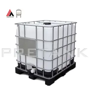 Tanque IBC de plástico HDPE 1000L para almacenamiento de agua de pintura química