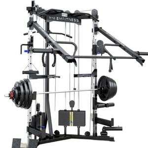 Máquina Smith Multifunción de Acero y Plástico ABS para Gimnasio, Banco de Pesas, Ecológica, Marca MR, Negra, Portátil y Resistente - Product Image 3