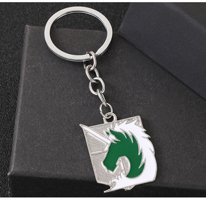Nueva llegada Shingeki No Kyojin Attack on Titan Llavero de coche de metal - Product Image 4