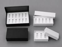 Boîte à fermeture magnétique personnalisée pour stylos jetables avec compartiments multidimensionnels pour le rangement de bouteilles, idéale pour l'emballage de produits de soins personnels