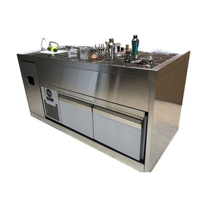 Estación de Bar Móvil para Cócteles y Aperitivos, de Acero Inoxidable, Eléctrica - Product Image 1