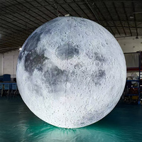 Ballon gonflable géant lumineux LED personnalisé en forme de planète pour la décoration d'événements et de fêtes