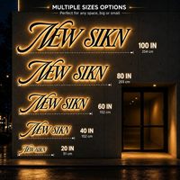 Lettres en acrylique personnalisées avec éclairage LED, logo découpé au laser 3D, signalétique commerciale pour devanture de magasin, café, salon, boutique de détail