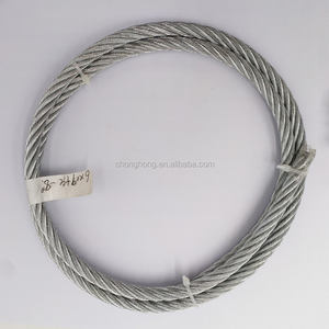 6x19FCスチールケーブルロープを持ち上げるエレベーター用の8mm亜鉛メッキ鋼線ロープ - Product Image 4