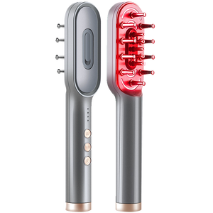 Brosse de croissance capillaire LED K.SKIN avec micro-courant EMS électrique pour le traitement de la perte de cheveux et le massage capillaire liquide, lisseur de cheveux - Product Image 2