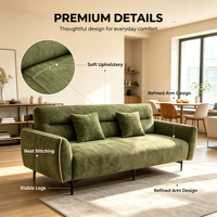 Canapé-lit convertible de luxe haute qualité 3-en-1, gain de place, design élégant, conversion facile, taupe, mobilier commercial et domestique