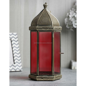 Portavelas de lujo de estilo árabe en metal con diseño decorativo perfecto para sala de estar decoración del hogar contenedor de velas - Product Image 2