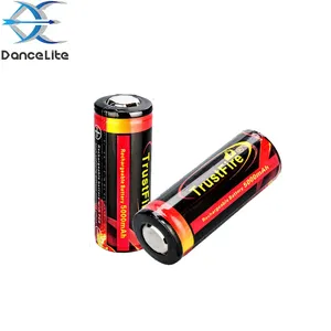 Nuovissimo TrustFire 3.7V 5000mAh 26650 batterie al litio con batterie ricaricabili protette con PCB