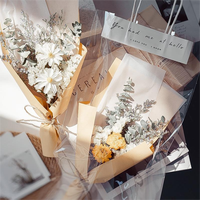 Cadeau de saint-valentin pour la fête des mères, Mini Bouquet de roses naturelles séchées, pour un Arrangement décoratif