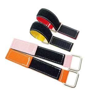Brida de cables 100% Parche de gancho y bucle de nailon Velcroes Correa de sujeción de nailon personalizada Brida de cables Correa de cincha Hebilla Velcroes - Product Image 6