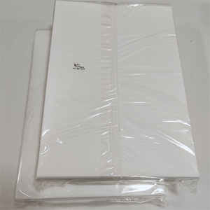 Décorations de Noël 2026 : Fournitures pour bars, cafés, glaces – Décoration de gâteau Joyeux Anniversaire en papier de riz blanc uni, en papier gaufré - Product Image 3