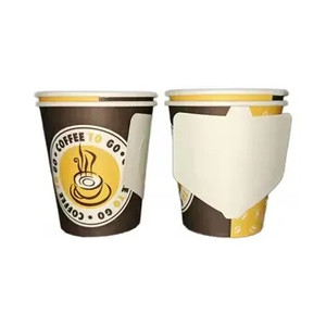 Gobelets en papier à paroi simple pour café à emporter, multi-tailles (8oz, 12oz), avec poignée, design personnalisé, sans odeur, impression de logo sur mesure, vente en gros - Product Image 3