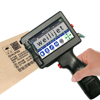 Handheld-Tinten strahl drucker Produktions datum QR-Code Barcode-Logo-Drucker Fabrik Direkt verkauf Tragbar 12,4mm bereit gestellte schnell trocknende Tinte