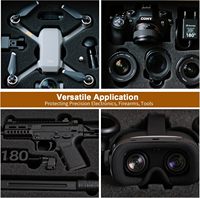 Boîte d'expédition antistatique en carton et mousse avec étiquette sécurisée pour ordinateurs portables, électroniques, drones, appareils photo et outils