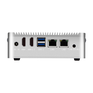 OEM Intel Celeron J4125 Quad Core 2,0 Ghz 2 Lan GbE Ethernet RJ45 Dual HD Display 4 <span class=keywords><strong>USB</strong></span> Tipo C Win11 Mini PC - Product Image 2