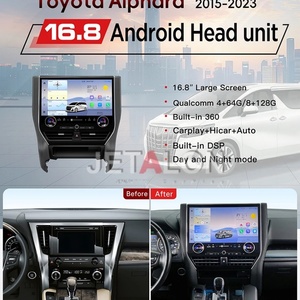 วิทยุติดรถยนต์ Android หน้าจอสัมผัสขนาด 16.8 นิ้ว รุ่นใหม่ล่าสุด สำหรับ Alphard 30 ปี 2015-2023 A30 รองรับ 4G WIFI GPS สเตอริโอ ความละเอียด 1920x1080 พร้อม CarPlay - Product Image 2