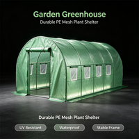 Serre tunnel de jardin spacieuse avec couverture en polyéthylène stabilisé aux UV pour plantes
