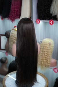 Peluca frontal de encaje HD sin pegamento 13x4 al por mayor, pelucas de cabello virgen indio, pelucas de cabello humano virgen con cutícula alineada, pelucas sin pegamento 5x5 - Product Image 2