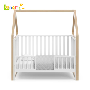 Di alta qualità in legno di pino naturale letto per bambini culla in legno <span class=keywords><strong>con</strong></span> guide di sicurezza cassetto di stoccaggio pelle <span class=keywords><strong>lettino</strong></span> per bambini - Product Image 1
