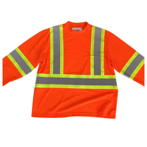 Tùy chỉnh phản chiếu cao khả năng hiển thị xây dựng Hi VIS an toàn phản chiếu t Áo sơ mi - Product Image 4