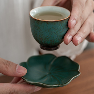 Sottobicchieri in Ceramica Minimalista Moderni Prodotti in Fabbrica, Tappetini per Tazze <span class=keywords><strong>da</strong></span> Tè Ruyao, Accessori Termoisolanti per Set <span class=keywords><strong>da</strong></span> Tè Kung Fu - Product Image 2