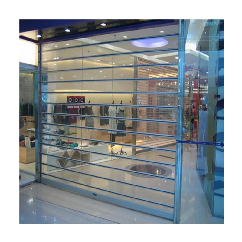 Fashionable commercial transparent pvc roller up door