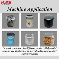 Machine de scellage thermique automatique à double tête en acier inoxydable Hopefly Electric Easy Control pour les canettes de café, de sucre et de boissons en papier