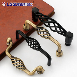 Lccdis European Style Birdcage Cabinet Handles Iron Plated Furniture Hardware For Wardrobe And Cabinet - Product Image 1
