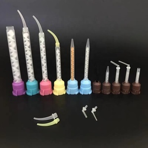 1:1 Tube de mélange de <span class=keywords><strong>colle</strong></span> <span class=keywords><strong>dentaire</strong></span> à cartouche à deux composants Mélangeurs statiques en plastique Embouts de mélange de <span class=keywords><strong>ciment</strong></span> brun pour seringues 5ml/14ml/24ml - Product Image 6