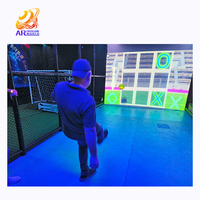 Simulateur de football interactif en salle pour enfants et adultes - Football intelligent AR haute définition certifié CE pour parcs d'attractions intérieurs
