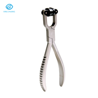 Pince à bec aiguille pour outil de réparation d'atelier de lunettes optiques avec coussinet nasal et anneau de miroir