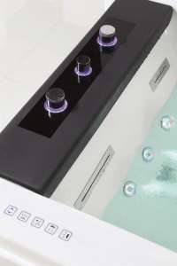 <span class=keywords><strong>Baignoire</strong></span> autoportante en acrylique Empolo, style européen moderne, design simple avec LED, pour massage personnel à jets, facile à installer, pour hôtel - Product Image 4