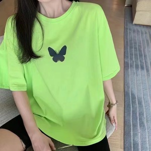 T-<span class=keywords><strong>Shirt</strong></span> uni pour femmes, haut décontracté, imprimé Vintage, grandes tailles, tendance - Product Image 3