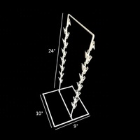 Présentoir portable et écologique à deux niveaux pour snacks, design moderne et détachable, amovible