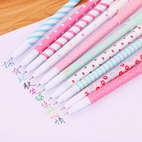 10 pièces/ensemble 0.38mm mignon dessin animé étudiant 10 couleurs Gel stylos ensemble Kawaii école papeterie fournitures Gel stylo ensemble
